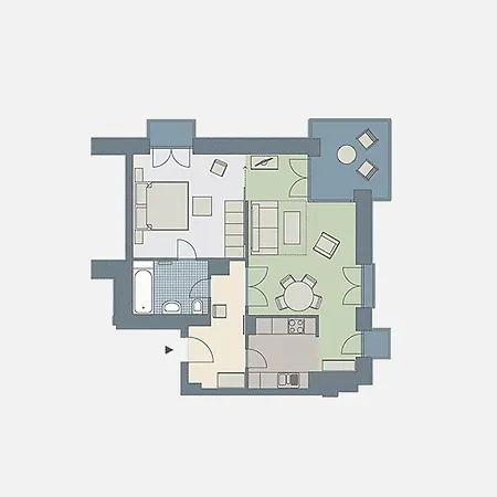 Kaiservillen - Mit 1 Schlafzimmer Und Balkon D214 * Heringsdorf (Usedom)